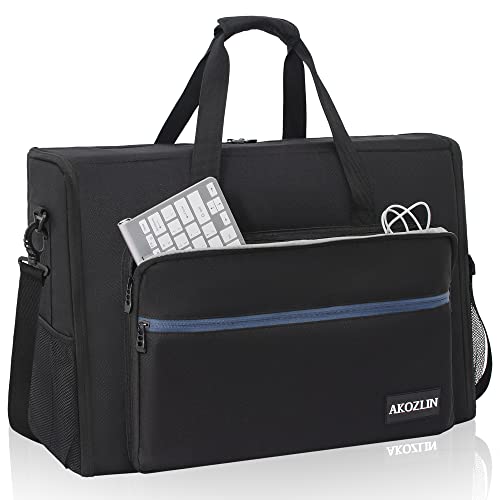 AKOZLIN LCD Screens/TVs(up to 2) Transport Tote Bag for 19' - 24' Displays Padded Monitor Carrying Case (NOT FOR IMAC) Travel Bag With Shoulder Strap,Large Accessories Pocket