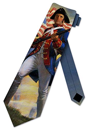 Three Rooker Patriotic Ties Mens Revolutionary Soldier Necktie