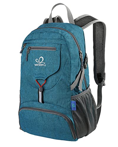 WATERFLY Small Lightweight Packable Backpack: 20l Ultra Light Foldable Travel Hiking Camping Daypack Day Pack for Man Woman