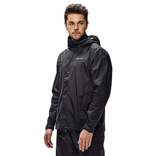 MARMOT Men’s PreCip Jacket | Lightweight, Waterproof, Black, Small