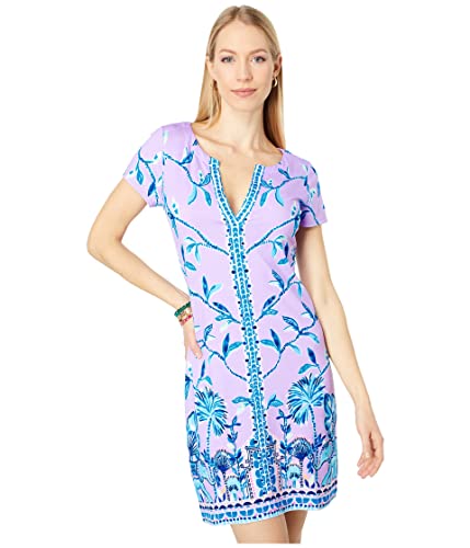 Lilly Pulitzer UPF 50+ Sophiletta Dress for Women - Pull Over Style with Relaxed Fit, Short Sleeves & Printed Stylish Spring Dress 2XL One Size