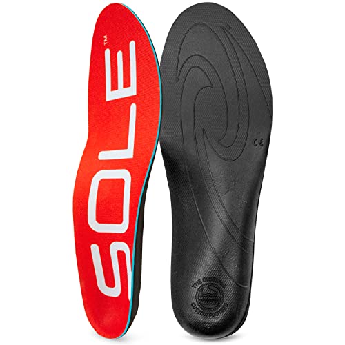 SOLE Active Medium - Plantar Fasciitis Relief Arch Support Insoles - Orthotic Shoe Inserts - Men's Size 10/Women's Size 12