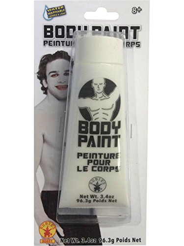 Rubie's mens Men s Body Paint White One Size, White, 3.4-Ounce US