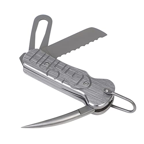 DULEES Marlin Spike Rigging Knife, Multi-Function Sailing Knife Sailor Knife, Suitable for Boating Fishing Sailing Gear Boat Knife or Camping Knotters Tools