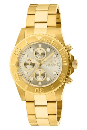 Invicta Pro Diver Men's Wrist Watch Stainless Steel Quartz Champagne Dial - 1774