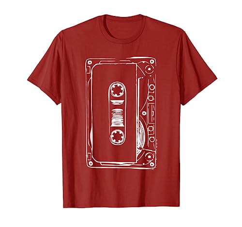 Love Retro Mixtape 80's Blank Cassette Tape Shirt Gift