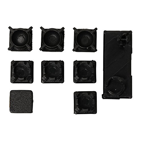 Screw Feet Cover Kit Rubber Boot Pad Replacement for Sony PS3 Slim 2000 3000 Console(Pack of 9)