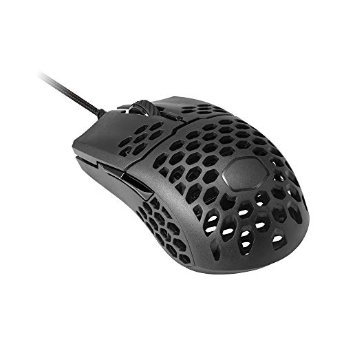 Cooler Master MM710 53G Gaming Mouse with Lightweight Honeycomb Shell, Ultralight Ultraweave Cable, Pixart 3389 16000 DPI Optical Sensor