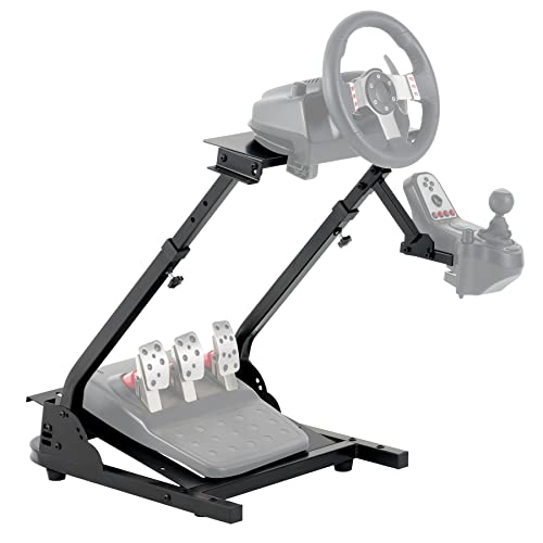 CO-Z Foldable Racing Steering Wheel Stand, Height Adjustable Plus Gearshift Mount Compatible with Logitech G920 G27 G25 G29 Racing Wheel and Pedal, Thrustmaster T80 T150 TX F430 Gaming Wheel Stand