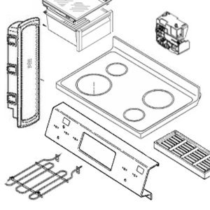 General Electric WB56X10801 ASSEMBLY DOOR