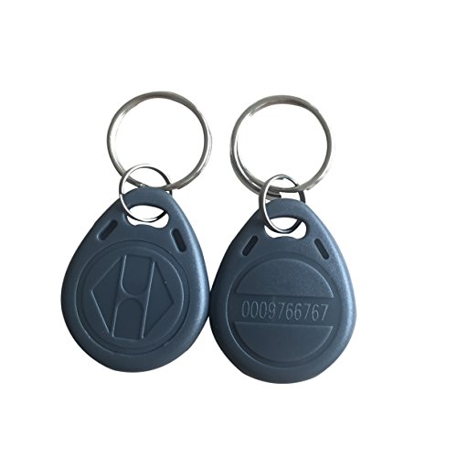 YARONGTECH 125khz Key Fob,EM 4100 Rfid Keyfob Door Access Control (pack of 10) (Grey)