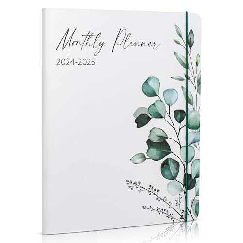 Simplified 2024-2025 Monthly Planner and Calendar Book - Beautiful Modern Greenery To Do List Notebook Easily Organizes Your Tasks to Boost Productivity - Runs From January 2024 Until December 2025