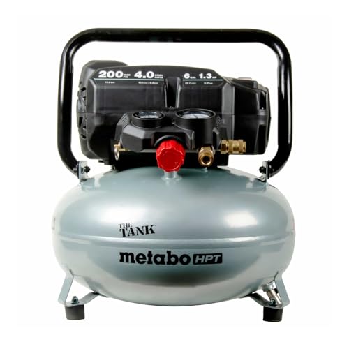 Metabo HPT Air Compressor | THE TANK | 200 PSI | 6 Gallon | Pancake | EC914S