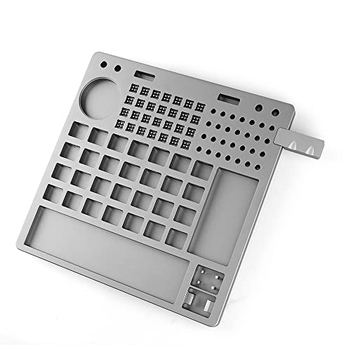 KiiBoom 28 Switches CNC Aluminum Lube Station Switch Opener for Custom Mechanical Keyboard (Grey)