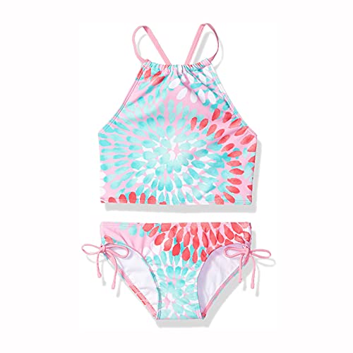 Young Girls Comfy Sweet Swimwear Daisy 2-Piece Swimsuit Girls' Comfy Sweet Swimwear Enjoy Pool Party Swim Clothing Multicolor