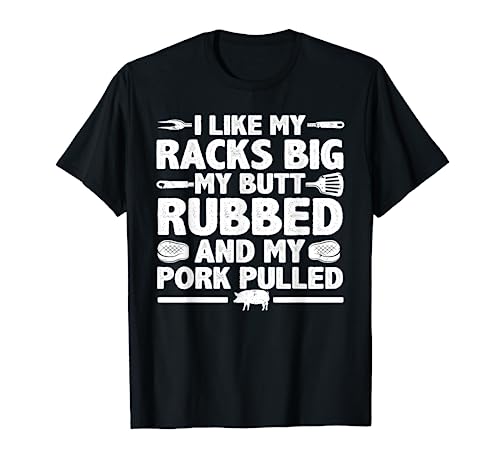 Cool Grilling For Men Women Pork Rub Smoking BBQ Meat Smoker T-Shirt