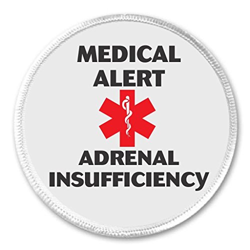 Medical Alert Adrenal Insufficiency 3' Sew On Patch Health Symbol