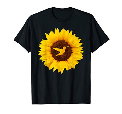 Hummingbird Gift For Women Men Thornbill Sunflower Lover T-Shirt