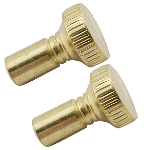 MARRTEUM 2 Pack Metal On/Off Replacement Light Lamp & Fan Knobs Lamp Switch Turner-Gold