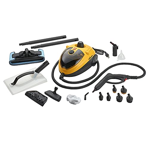 Wagner Spraytech 0282014 915e On-Demand Steam Cleaner & Wallpaper Removal, Multipurpose Power Steamer, 18 Attachments Included (Some Pieces Included in Storage Compartment) For Floor