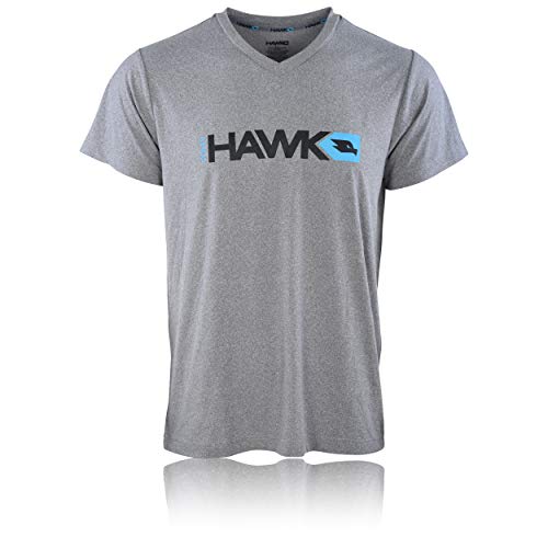 TONY HAWK Mens Lounge Shirt - Super Soft Jersey V-Neck T Shirt Spandex/Polyester Blend Birdman Sleep Pajama Heather Gray