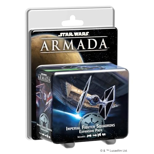 Star Wars: Armada Imperial Fighter Squadrons EXPANSION PACK - Tactical Starfighter Arsenal! Tabletop Miniatures Strategy Game, Ages 14+, 2 Players, 2 Hour Playtime, Made by Atomic Mass Games