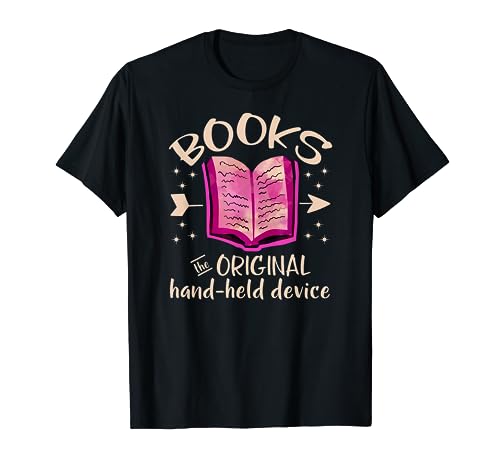 Books The Original Hand-held Device Book Club Librarian T-Shirt