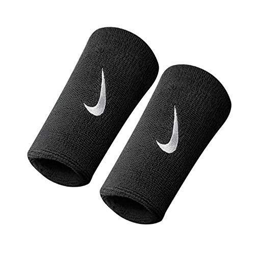 Nike Swoosh Doublewide Wristbands, black