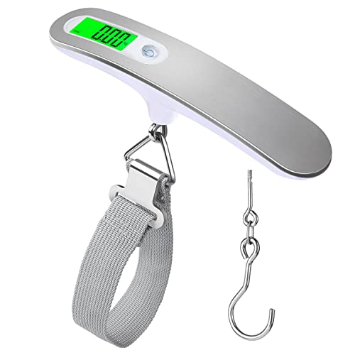 Luggage Scale High Precision Luggage Weight Scale Portable Suitcase Scale Digital Handheld Electronic 110 Lb/ 50Kg Digital Hanging Scale for Travel with Hook