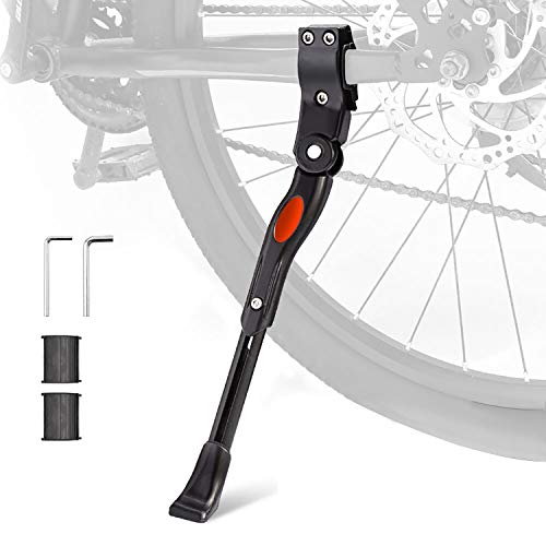 UHACKER Adjustable Bike Kickstand Aluminum Rear Side Bicycle Stand for Bike 22'-27'