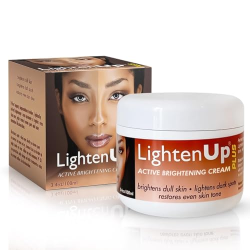 LightenUp Plus Active Skin Brightening Cream - 3.4 Fl oz / 100 ml - Daily Moisturzing Cream, Dark Spots Creams For Face and Body