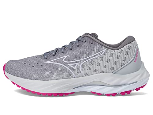 Mizuno Women's Wave Inspire 19 Running Shoe, Shade/White, 9