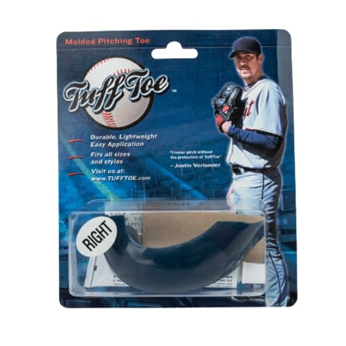 Tuff Toe Molded Pitchers Cleat Guard Protector (Right Cleat, Blue)