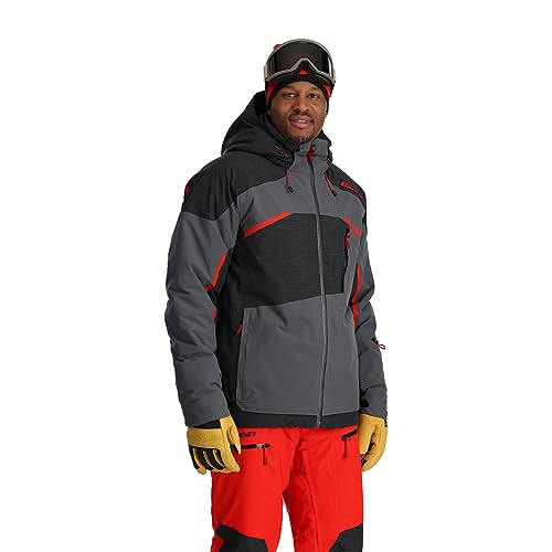 Spyder Men's Leader Insulated Ski Jacket, Polar, Large