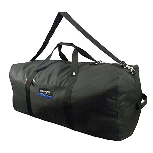 Heavy Duty Cargo Duffel Large Sport Gear Drum Set Equipment Hardware Travel Bag Rooftop Rack Bag (30' x 15' x 15', Black)