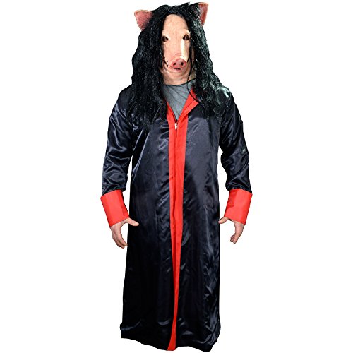 Trick or Treat Studios Men's Saw-Jigsaw Robe, Multi, One Size