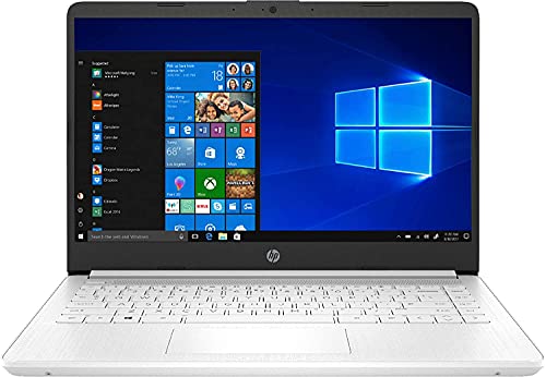 2020 HP 14' HD (1366 x 768) Thin and Light Laptop PC, Intel Celeron N4020 Dual-Core Processor, 4GB DDR4 Memory, 64GB eMMC, HDMI, WiFi, Bluetooth, Windows 10 S, 1 Year Microsoft 365, Snowflake White