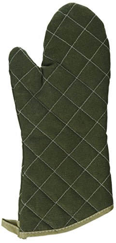 Winco Flame Resistant Oven Mitt, 17-Inch, Sage Green