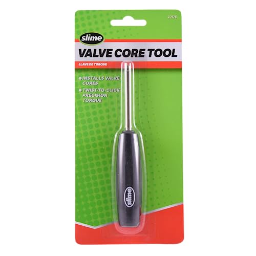 Slime 20178 Valve Core Torque Tool, Avoid TPMS Damage, Valve Core Removal and Installation Tool, Black, Silver