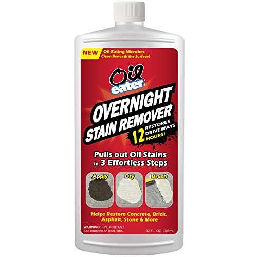 Overnight Stain Remover for Cleaning Oil Stains on Concrete, Driveway, Pavers & Garage Floors,White, AOD3232301