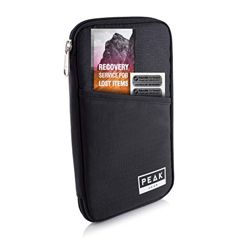 Peak Gear RFID Travel Pouch with Theft Protection and Lost & Found Service