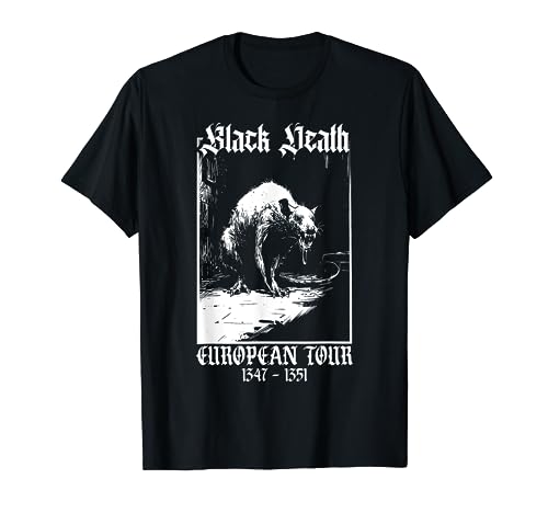 Black Death European Tour | Plague Rat Medieval History Goth T-Shirt