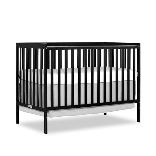 Dream On Me Synergy 5-In-1 Convertible Crib In Black, Greenguard Gold Certified