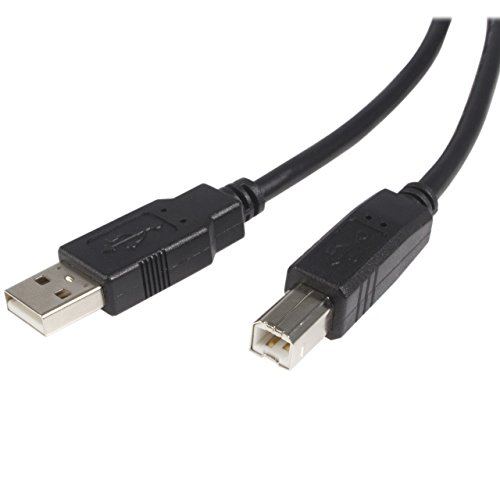 StarTech.com 10 ft USB 2.0 Certified A to B Cable - M/M - 10ft type a to b USB Cable - 10ft a to b USB 2.0 Cable (USB2HAB10),Black