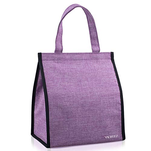 purple insulated lunch bag