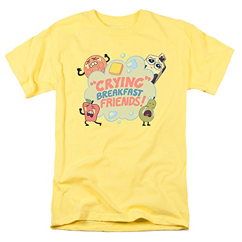 Steven Universe Crying Breakfast Friends Cartoon Network T Shirt & Stickers (Small)