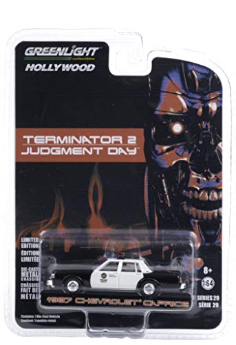 Greenlight 44890-F Hollywood Series 29 - Terminator 2: Judgment Day 1987 Chevy Caprice Metropolitan Police 1:64 Scale