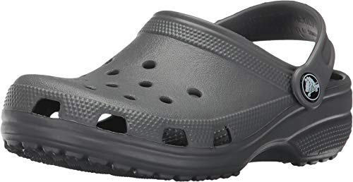 Crocs Unisex-Child Classic Clogs, Slate Grey, 4 Big Kid