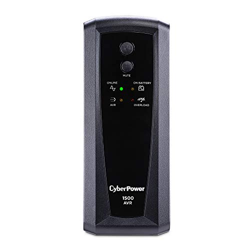 CyberPower CP1500AVRT AVR UPS System, 1500VA/900W, 10 Outlets, Mini-Tower