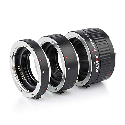 Viltrox Metal Mount Auto Focus Macro Extension Tube Ring Set 12mm 20mm 36mm for Canon EF & EF-S Lens DSLR Camera 760D 700D 90D 80D 70D 5D 6D 7D 1300D Rebel T6 T7 T5 T8i T7i T6i T6s T5i T4i SL3